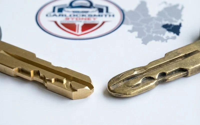 Close-up comparison of new sharp ignition wafer next to worn smooth wafer